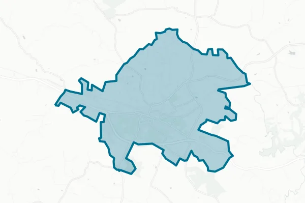 Town of Bedford — detail map