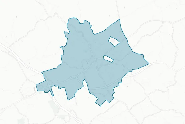 Town of Hillsville — detail map