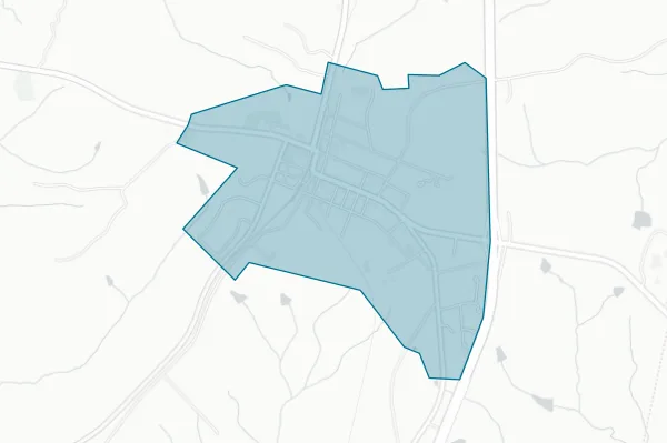 Town of Keysville — detail map