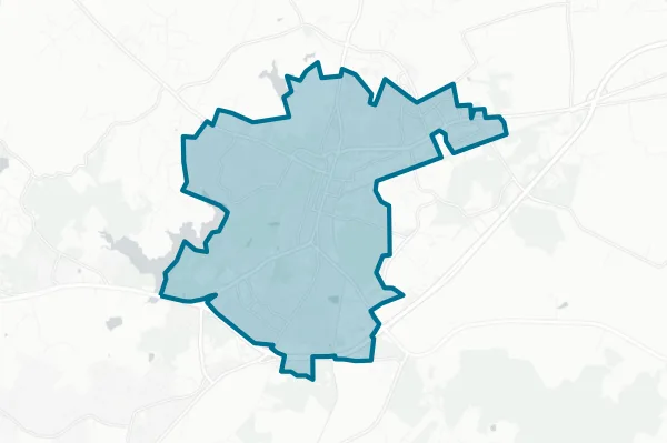 Town of Culpeper — detail map