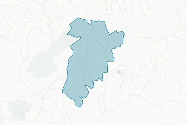 Town of Rocky Mount — detail map