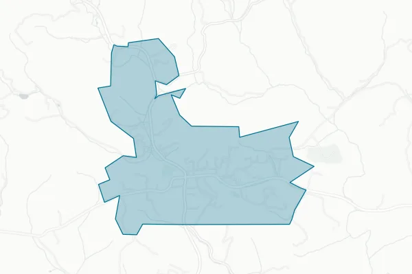 Town of Independence — detail map
