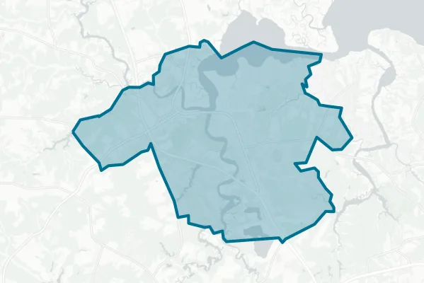 Town of Smithfield — detail map