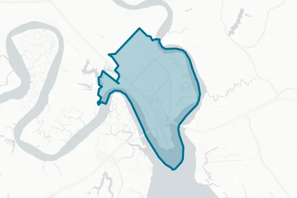 Town of West Point — detail map