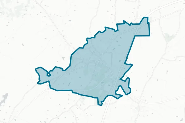 Town of South Hill — detail map