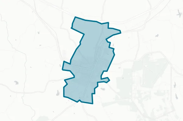 Town of Blackstone — detail map