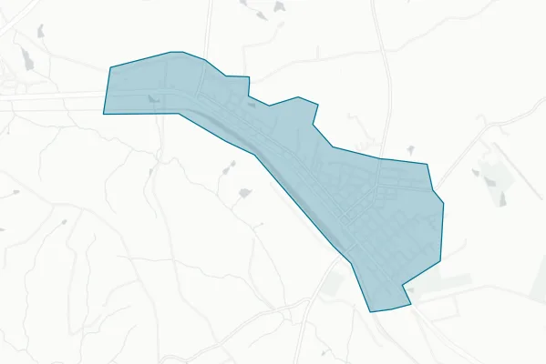 Town of Crewe — detail map