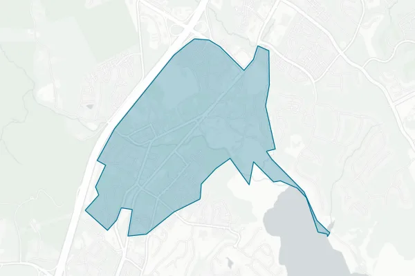 Town of Dumfries — detail map