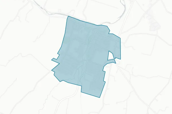 Town of Broadway — detail map