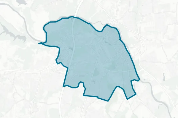 City of Fredericksburg — detail map
