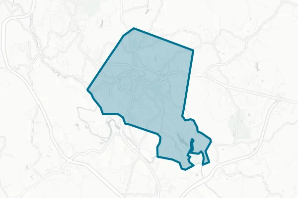 City of Martinsville — detail map