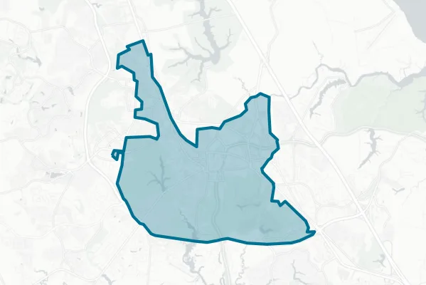 City of Williamsburg — detail map