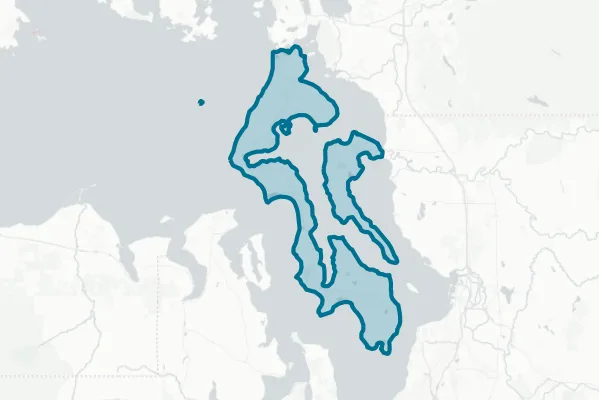 Island County — detail map