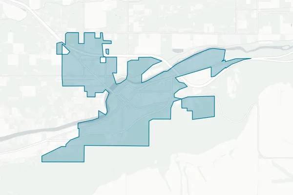 City of Prosser — detail map
