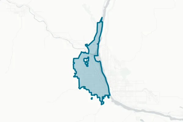 City of Wenatchee — detail map