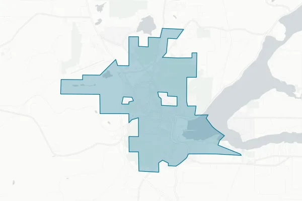 City of Shelton — detail map