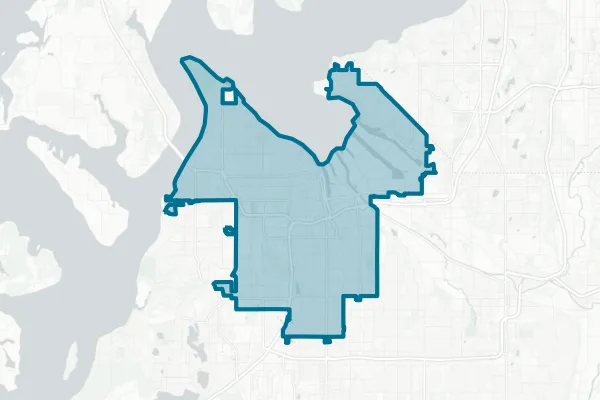City of Tacoma — detail map