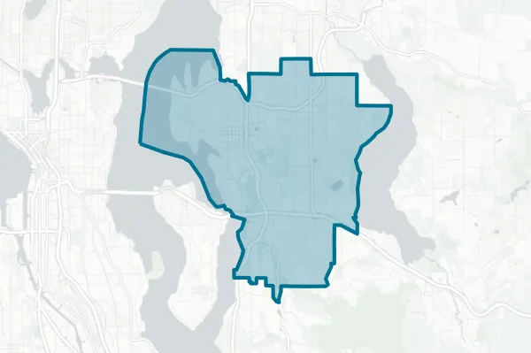 Bellevue School District No. 405 — detail map
