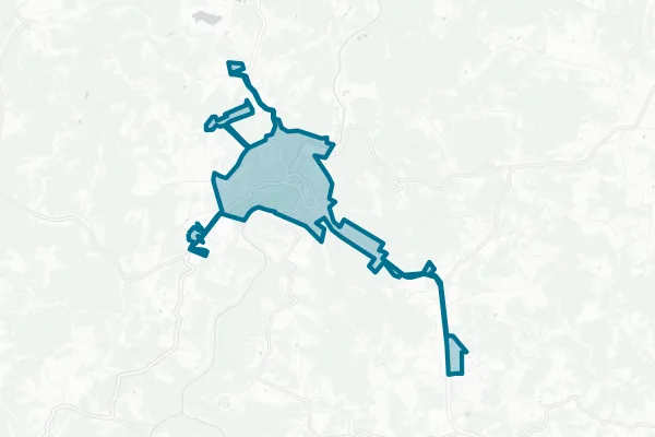 City of Philippi — detail map