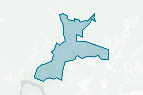 Town of Ansted — detail map