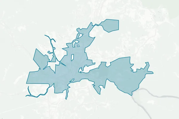 City of Oak Hill — detail map