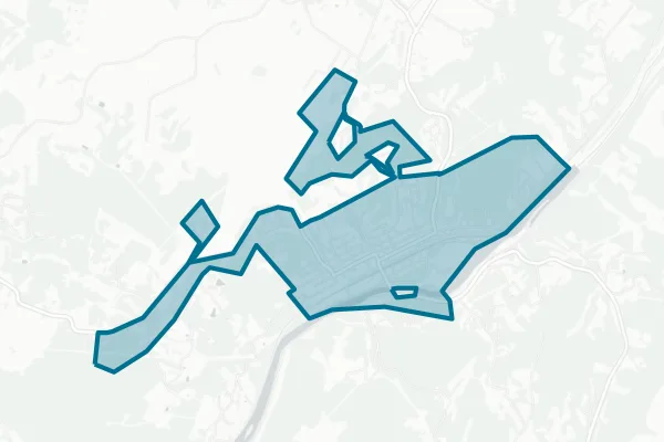 City O Ronceverte — detail map