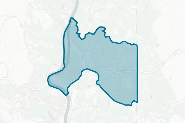 City of Weirton — detail map