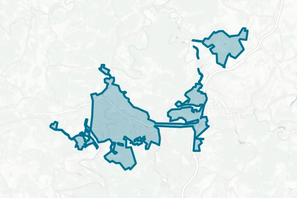 City of Clarksburg — detail map