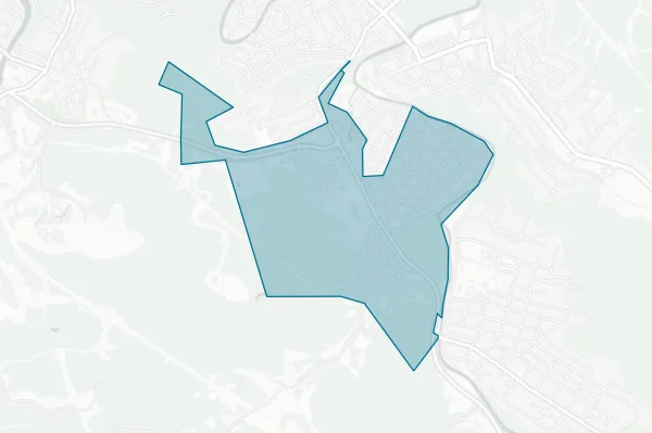 Town of Nutter Fort — detail map
