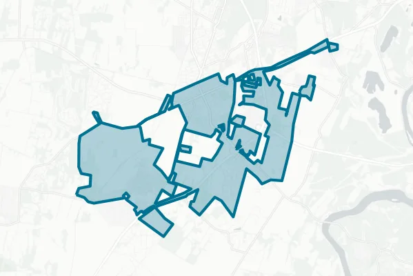 Municipality of Charles Town — detail map