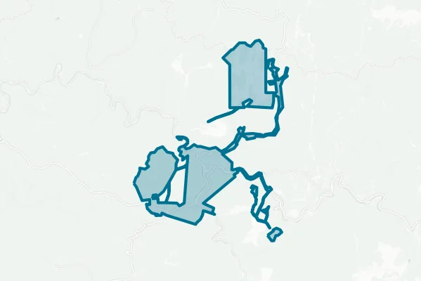 Municipality of Welch — detail map