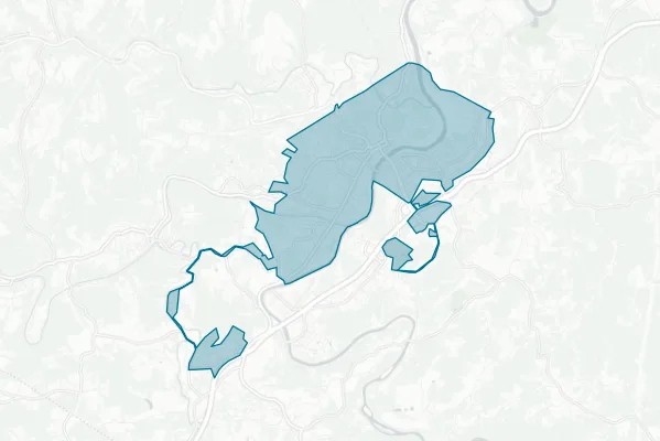 City of Fairmont — detail map