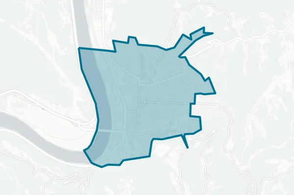 City of Moundsville — detail map
