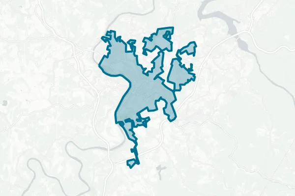 City of Morgantown — detail map