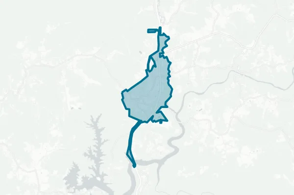City of Summersville — detail map
