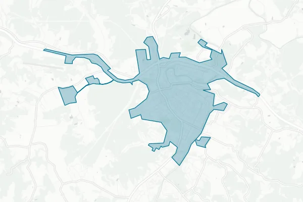 City of Buckhannon — detail map