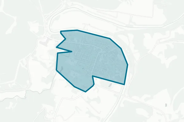 Town of Elizabeth — detail map