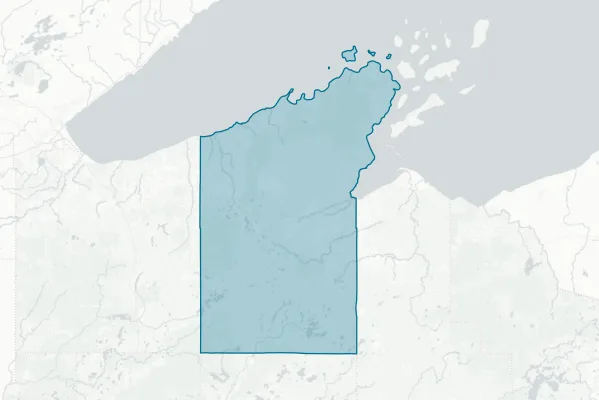 Bayfield County — detail map