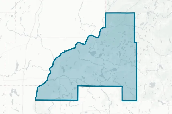 Burnett County — detail map