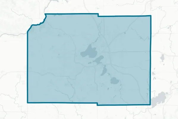 County of Dane — detail map