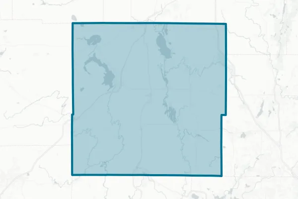 County of Dodge — detail map