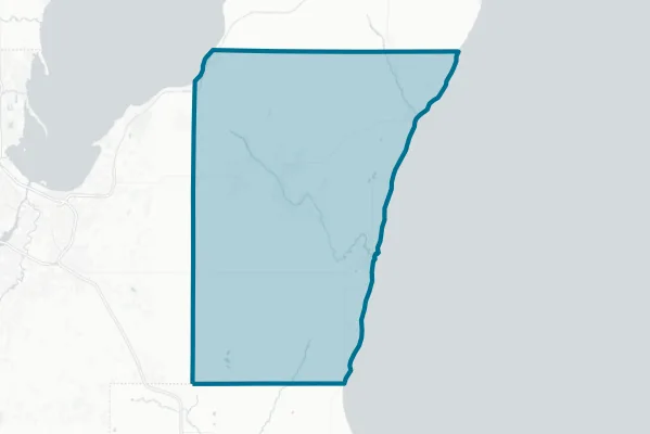 Kewaunee County — detail map
