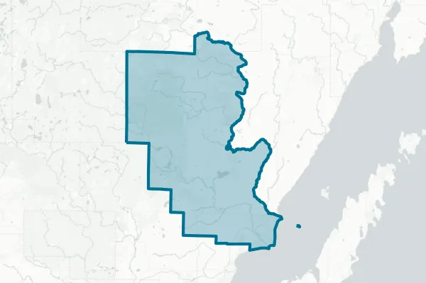 County of Marinette — detail map