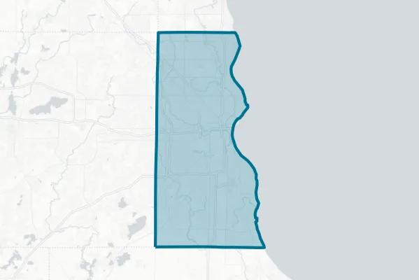County of Milwaukee — detail map