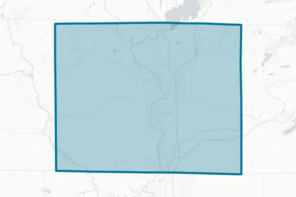 Rock County — detail map