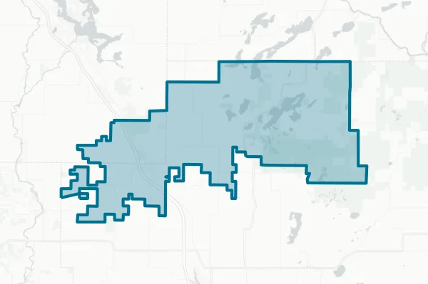 School District of New Auburn — detail map