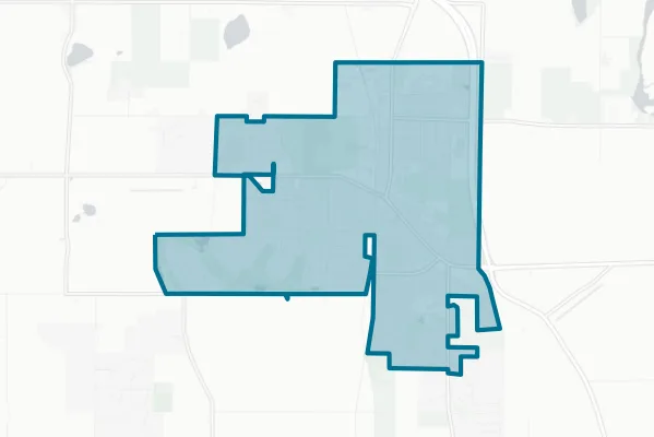 Oregon School District — detail map