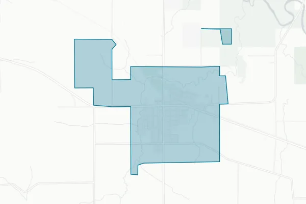 Village of Fall Creek — detail map