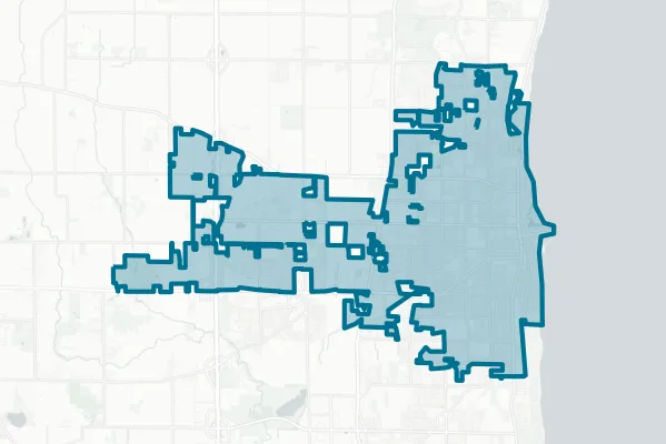 City of Kenosha — detail map