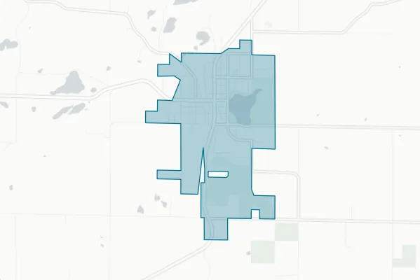 Village of Frederic — detail map